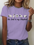 The Lord Is My Shepherd Embroidered Tee Cotton T-Shirt