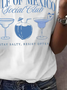 Women's Gulf Of Mexico Print Round Neck T-Shirt