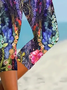 Women's Floral Spring Print Casual Leggings