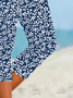 Women's Floral Spring Print Casual Leggings