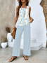 Women's Floral Spring Print Casual Leggings