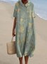 Casual Crew Neck Dress With No Belt