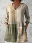 V Neck Casual Regular Fit Cotton T-Shirt
