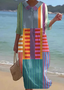 Casual Cotton Dress With No Belt