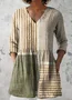 V Neck Casual Regular Fit Cotton T-Shirt