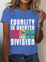 Equality Is Greater Than Division Cotton T-Shirt