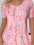 Casual Crew Neck Loose T-Shirt