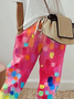 Women's  H-Line Straight Pants Daily Going Out Pants As Picture Casual Printing Polka Dots Spring/Fall Pants