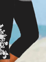 Women's Floral Spring Print Casual Leggings