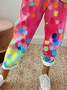 Women's  H-Line Straight Pants Daily Going Out Pants As Picture Casual Printing Polka Dots Spring/Fall Pants