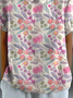 Loose Shawl Collar Casual T-Shirt