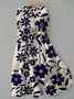 Floral Casual Shirt Collar Dress With Belt