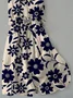 Floral Casual Shirt Collar Dress With Belt