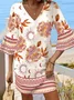 Floral Boho Dress With No