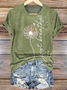 Cotton Casual Crew Neck T-Shirt