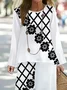 Women's Floral Spring Print Two Piece Suit