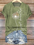 Cotton Casual Crew Neck T-Shirt
