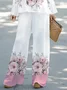 Women's Floral Spring Print Two Piece Suit