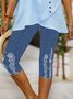 Women's Floral Spring Print Casual Leggings