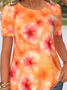 Loose Casual Floral T-Shirt