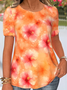 Loose Casual Floral T-Shirt