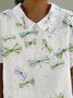 Simple Shawl Collar Blouse