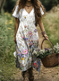 Casual Cotton Dress With No Belt