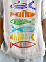 Elegant Marine Life Loose Blouse