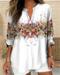 Flowers and plants Print Blouse