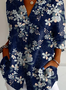 Floral long-sleeved shirt