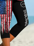 Women's July 4th Independence Day Flag Print Leggings