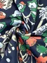 Vintage Lovely Floral Art Print Pocket Cotton Dress