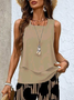 Women's Abstract Print Fashion Vest And Trousers Two-Piece Set