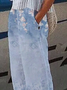 Boho Regular Fit Floral Cotton Pants