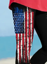 Women's July 4th Independence Day Flag Print Leggings