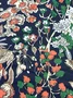 Vintage Lovely Floral Art Print Pocket Cotton Dress