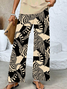 Women's Abstract Print Fashion Vest And Trousers Two-Piece Set
