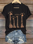 Funny Deer Casual Deer Cotton-Blend T-Shirt
