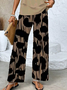 Women's Abstract Print Fashion Vest And Trousers Two-Piece Set