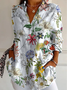 Flowers Vintage Ethnic Print Blouse