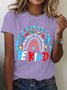 Women's In a World Where You Can Be Anything Be Kind Printed Short-Sleeved T-shirt