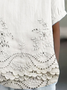 Women's Floral Print Spring Lapel Short Sleeve Shirt