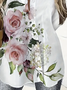 Women's Floral Spring Print Long Sleeve Shirt