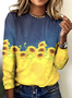 Cotton Floral Casual T-Shirt