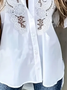 Women's Floral Spring Print Long Sleeve Shirt