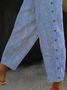 Women's Striped Print Spring Casual Pants