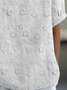 Women's Floral Print Spring Lapel Short Sleeve Shirt