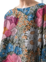 Casual Floral Crew Neck T-Shirt