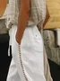 Women's  H-Line Straight Pants Daily Going Out Pants White Casual Printing Geometric Summer Pants