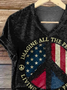 Casual Crew Neck Cotton T-Shirt